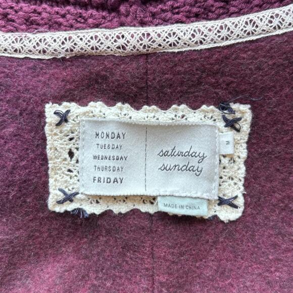 boho grunge layered brown cardigan - Picture 8 of 8